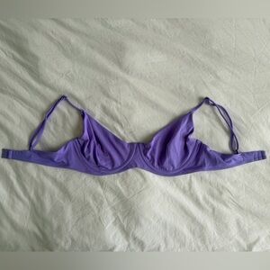 Blackbough Purple Underwire Bikini Top with Adjustable Straps, Size XL